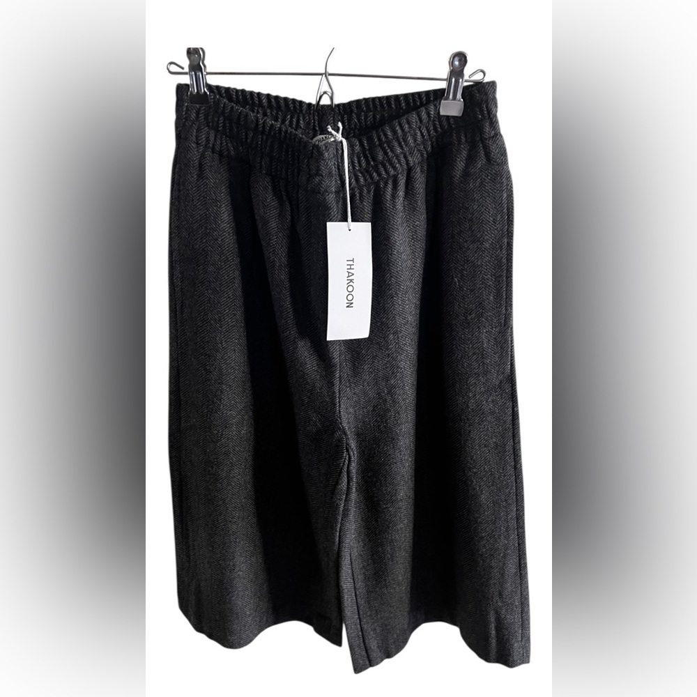 THAKOON Herringbone Smocked Waist Culotte NWT Size 4